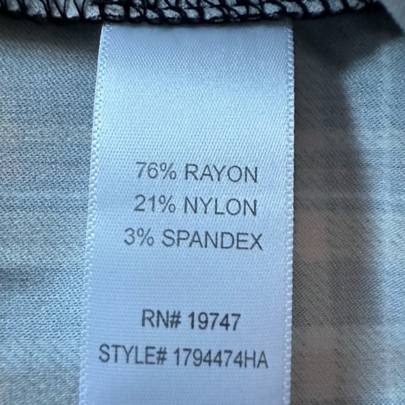 NWT. Counterparts Pants Black Yellow Plaid Elastic Waist Super Stretch Size 16 - Picture 9 of 11